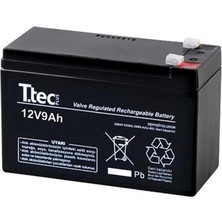 Ttec Plus Ttec 12V 9AH Bakımsız Kuru Akü (Kdo)
