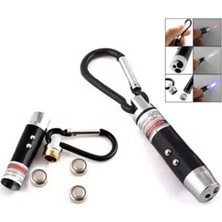 Uravas Store El Feneri Anahtarlık Işıklı Anahtarlık 3 Fonksyonlu Lazer LED Fener