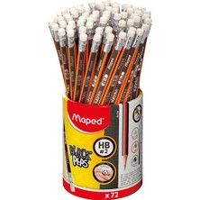 Maped Black'peps #2 Grafit Kalem Okul Paketi, Üçgen Şekli, 72'li Paket (851759ZV)