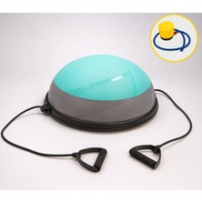 evapera Modern Uluslararası Standartlarda Çift Renkli Denge Mobilite Pilates Bosu Ball Aleti Topu 58CM