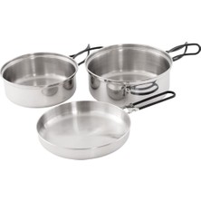 Easy Camp Tour Cook Set 3 Parça Paslanmaz Çelik Yemek Seti