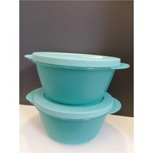 Tupperware Mikrodalga Fırın Kabı& Saklama Kabı 2’li Mavi