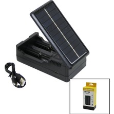 Renas Store Lı-Ion Charger MS-TYN82  Solar - Güneş Enerjili   2li   Pil Şarj  Aleti  1200MA (5528)