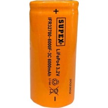 Supex IFR32700-6000F-3C 3.2V Lityum Ion Pil (Kdo)