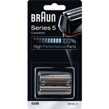 Braun-Series 5 Shavers ile Uyumlu Braun Tıraş Yedek Parça 52B Siyah,