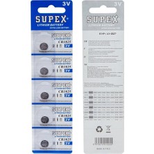 Supex CR1025 3V Lityum 5 Li Paket Pil (Kdo)