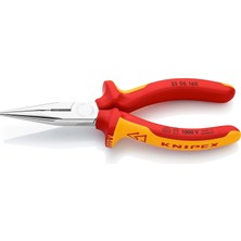 Knipex Keskin Kenarlı Kargaburun Pensesi (Radyo Pensesi) Krom Kaplama, Çok Bileşenli Manşonlarla Izo