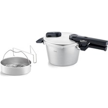 Fissler Vitaquick Premium Düdüklü Tencere (2,5 L, Çap 18 Cm), Paslanmaz Çelik Düdüklü Tencere, 2 Piş