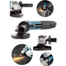 Steiner Germany Technology 2400 Watt Profesyonel Avuç Içi Spiral Taşlama Makinesi 125 mm + 10 Disk