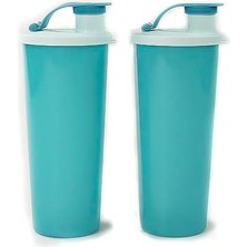 Tupperware To Go Eco 470 ml Turkuaz Klipsli Kilitli Içecek Şişesi Eko Şişe (2) 37121