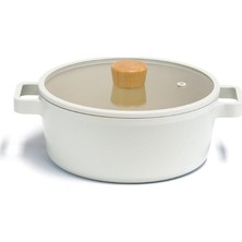 Neoflam Fika 22 cm x 9 cm Cam Kapak Tencere