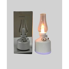 Renas Store Kablosuz Retro Buhar Makinesi Gaz Lambası Tasarım Ledli Difüzör