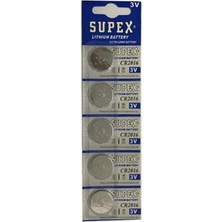Supex CR2016 3V Lityum 5li Blister Pil (Kdo)