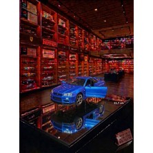 Oyuncak Sahili Nissan Skyline Gtr R34 Ares 1-36 Diecast Orjinal 11.6 cm Metal Araba Kapı Açılır Nıssan Skylıne Çekbırak Metalic Mavi