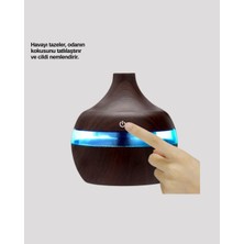 Renas Store Aromaterapi Uyumlu 300 ml LED Işıklı Oda Kokusu Difüzörü
