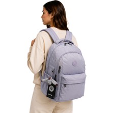 Bevitton Unisex Suya Dayanıklı Kumaş Okul Sırt Çantası BVT2500 Açık Lavanta Ergonomik Tasarım