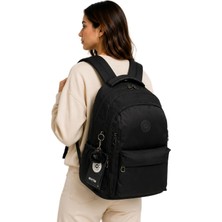 Okul Sırt Çantası Unisex Suya Dayanıklı Kumaş Okul Çantası BVT2500 Siyah