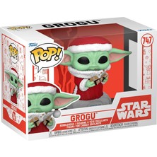 Funko Pop! Star Wars: Mando Holiday - Grogu (The Child, Baby Yoda) - Mandalorian - Vinil Koleksiyon