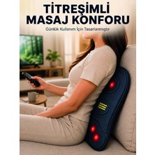 Renas Store Ergonomik Isıtmalı Bel Masaj Minderi Sırt Destek Minderi