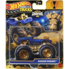 Hot Wheels JDV96 Monster Trucks Big Foot Trophy Şampi̇yonlari Tekli̇ Araba - Rodger Dodger JMV71-JDV