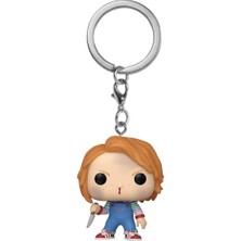 Funko Pop! Anahtarlık: Korku - Chucky Franchise Yenilik Anahtarlık - Koleksiyon Mini Figür - Çorap D