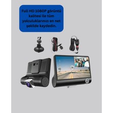 Renas Store Full Hd 1080P 3 Kameralı Araç Dvr – Gece Görüşlü ve G-Sensörlü Güvenlik Çözümü