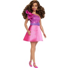 Barbie Payetli Pembe Elbiseli Büyüleyici Parti Bebeği HRH22