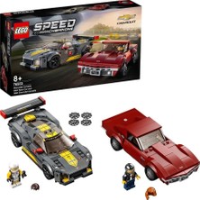 Lego® Speed Champions Chevrolet Corvette C8.r Yarış Arabası ve 1968 Chevrolet Corvette 76903 Yapım S
