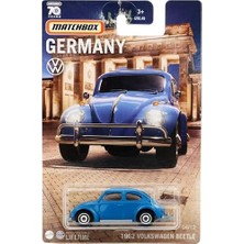 Hot Wheels Matchbox - 1962 Volkswagen Beetle - Blue - Germany (1/64) HPC59 | +3 Yaş