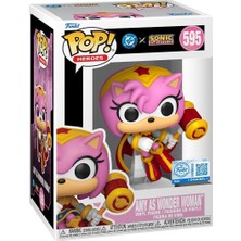 Funko Pop! Heroes: Jla & Sonic - Amy Rose As Wonder Woman - Sonic + Dc Comics - Koleksiyon Vinil Fig