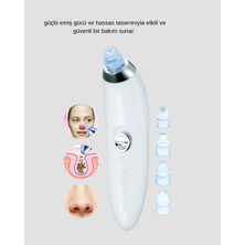 Renas Store Vakumlu Siyah Nokta Temizleme Cihazı – 5 Kademe Güç ve 4 Başlıklı Derin Cilt Bakımı