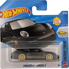 Hot Wheels - Porsche 911 Carrera T – Factory Fresh 1/5 – JJK80 – Short Card – Siyah – Mattel 2026 (1