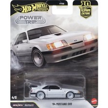Hot Wheels Premium '84 Ford Mustang Svo Power Trip 1:64 Metal Model Araba Real Riders