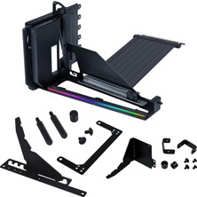 Lian Li Atx Pc Kasası 4 Yuvalı Dikey Gpu Kiti (VG4V4 Siyah) | Premium Gen 5 Yükseltici Kablo Pci-E 5
