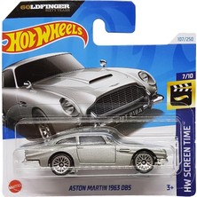 Hot Wheels - Aston Martin 1963 Db5 - Hw Screen Time 7/10 - HTB36 - Short Card - 007 James Bond - 60