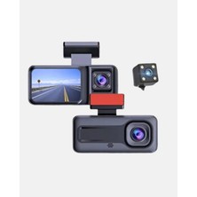 Renas Store Üç Kameralı Dash Cam 170° Geniş Açılı Full Hd Gece Görüşlü