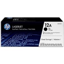 Hp 12AD Black Siyah 2.000 Sayfa Çiftli Toner Q2612AD (Kdo)