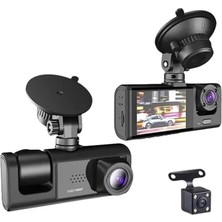 Renas Store Full Hd Çözünürlüklü Üç Kameralı Araç Içi Kamera – Park ve Sürüş Güvenliği