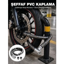 Die Grup Şeffaf Pvc Kaplamalı Dayanıklı Motosiklet ve Bisiklet Güvenlik Kilidi
