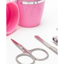 Renas Store Tırnak Bakım Manikür Pedikür Seti 4 Parça Pembe Minimal ve Dayanıklı