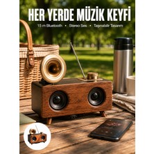 Die Grup Bluetooth Hoparlör Ahşap Klasik Retro Gramofon Bluetooth Müzik Kutusu