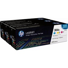 Hp 304A Mavi-Kırmızı-Sarı 3lu Takım Toner CF372AM CC531A-CC532A-CC533A (Kdo)