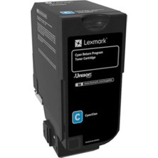 Lexmark 74C50C0 3.000 Sayfa Cyan Mavi Toner CS720-725 CX725 (Kdo)
