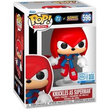 Funko Pop! Heroes: Justice League & Sonic - Knuckles As Superman - Sonic + Dc Comics - Koleksiyon Vi