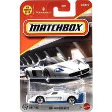 Hot Wheels Matchbox 2004 Maserati MC12 [beyaz ve Mavi] 86/125, 2025 Için Yeni! 1:64 Ölçekli Diecast Oyuncak Ara