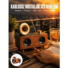 Die Grup Nostaljik Radyo Bluetooth Bağlantılı Şarjlı Yüksek Ses Kaliteli Yeni Nesil