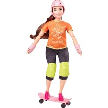 Barbie Olimpiyat Bebekleri, Tokyo 2020 Olimpiyat Oyunları Bebeği ve Aksesuarları - Kaykay GJL78