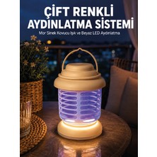 Die Grup Çift Renkli LED Aydınlatmalı Taşınabilir Sinek Kovucu Lamba