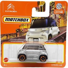Hot Wheels Matchbox - Citroen Ami - Mbx Metro 30/100 - HVN73 - Kısa Kart - Gümüş Metalik - Superfast Lesney - M