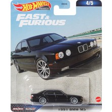 Hot Wheels Fast And Furious Araba Bmw M5 1991 Model Die Cast, Ölçek 1:64, Uzunluk 7 Cm, HKD28